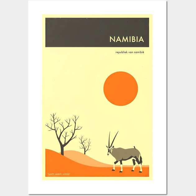 VISIT NAMIBIA Wall Art by tinaschoen